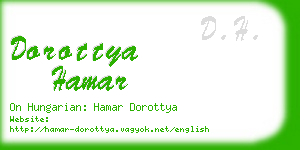 dorottya hamar business card